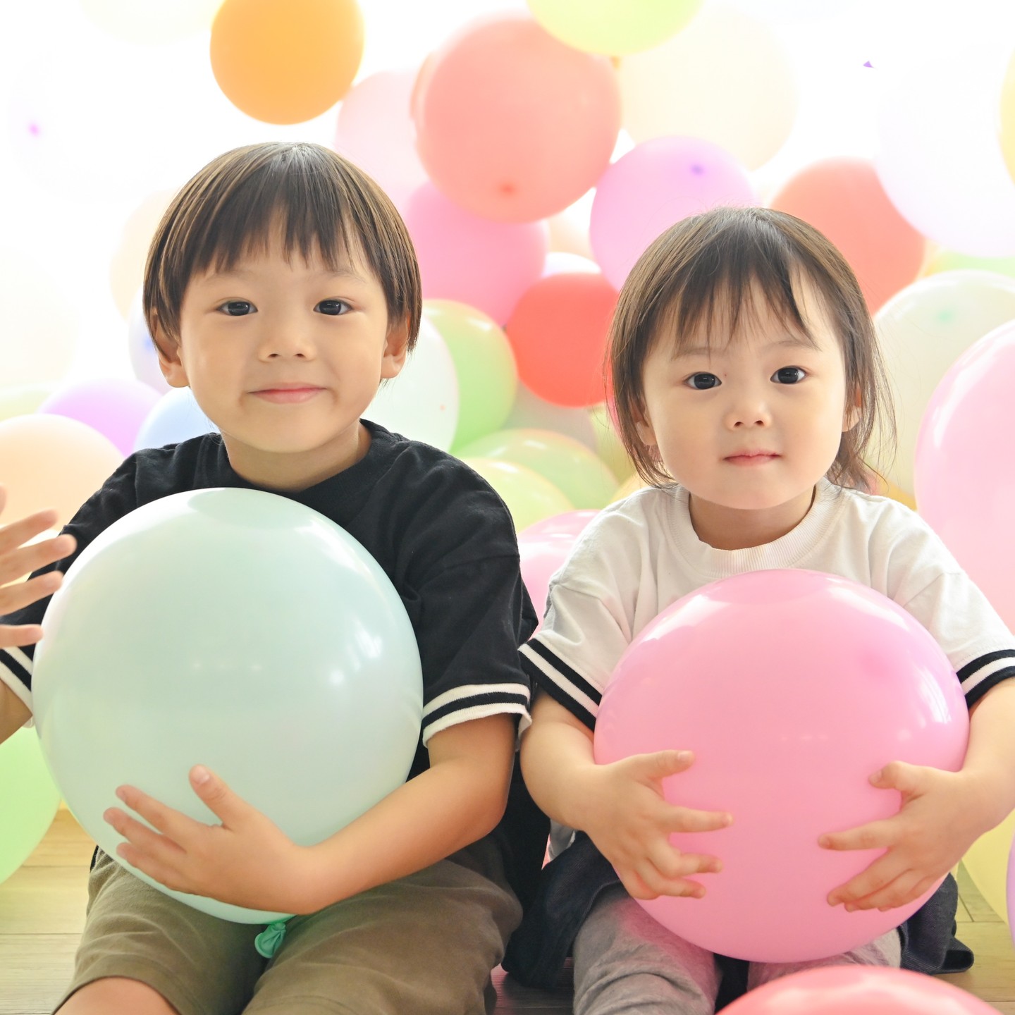 兄妹で仲良く一緒にお誕生日